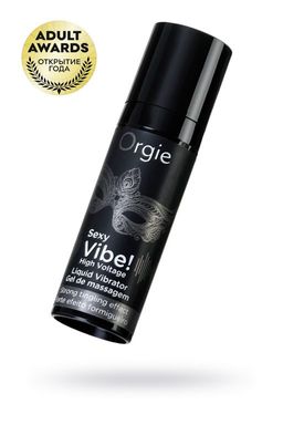 Гель для массажа ORGIE Sexy Vibe High Voltage с усиленным эффектом вибрации, 15 мл