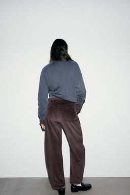 BALLOON CORDUROY TROUSERS - Zara фото 4