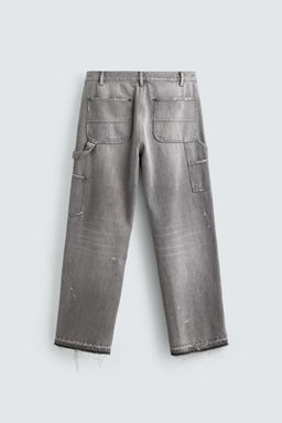 JEANS BOLSILLO CARPINTERO RELAXED FIT / Carb?n - Zara фото 9