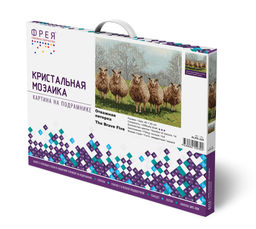 Кристальная (алмазная) мозаика ФРЕЯ ALPD-220 на подрамнике Отважная пятерка 40 х 30 см