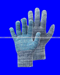 Цена за 10 пар.Перчатки рабочие хб с ПВХ - 10 класс, 5-х нитка СЕРЫЕ