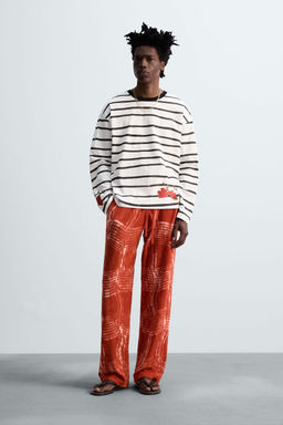 GRAPHIC PRINT KNIT TROUSERS  OTIS KWAME KYE QUAICOE - Zara фото 10