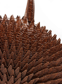 LACCOMA сумка ИГР25118-ежик-коричневый эко кожа хлопок  фото 3