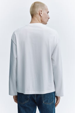 Camiseta de punto de manga larga Oversized Fit - H&m фото 5