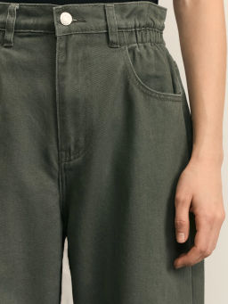 Джинсы baggy с резинкой в поясе / Zarina фото 5