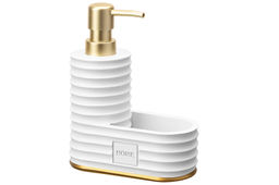 Диспенсер 200 мл 14*6,7*18 см HOME белый, с отделением для губки - Elan gallery фото 4