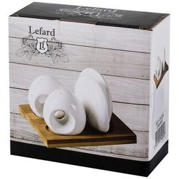 НАБОР ДЛЯ СПЕЦИЙ И САЛФЕТНИЦА LEFARD НА ДЕРЕВ. ПОДСТАВКЕ 13.5*13.5*1 СМ  фото 2