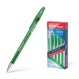 Ручка гелевая ErichKrause Original Gel Stick R-301 0,5 мм зеленая, круглый корпус