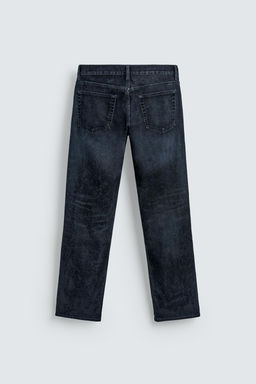 FLOCKED STRAIGHT-LEG JEANS - Zara фото 11