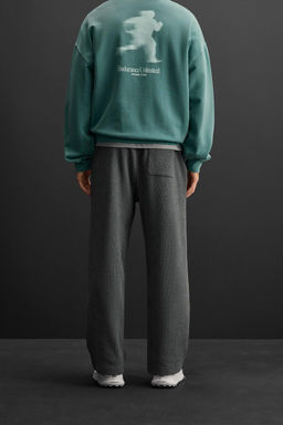 TEXTURED JOGGER TROUSERS - Zara фото 3