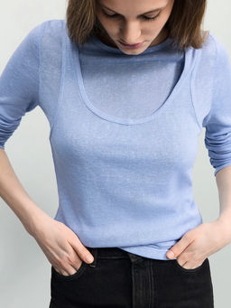 Двойной лонгслив из вискозы / Zarina