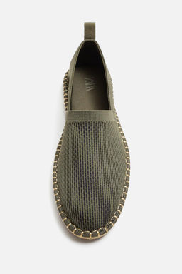 KNITTED FABRIC ESPADRILLES - Zara фото 5