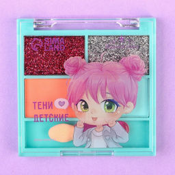 Цена за 2 шт. Тени для век детские, 4 цвета «Подружки», Сказочный патруль, МИКС