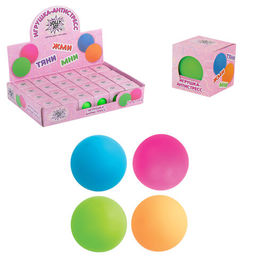 Цена за 2шт. Игрушка-антистресс "ШАР", 4 см, ассорти 4 цвета, дисплей, JOLLY JOT (ДЖОЛЛИ ДЖОТ),