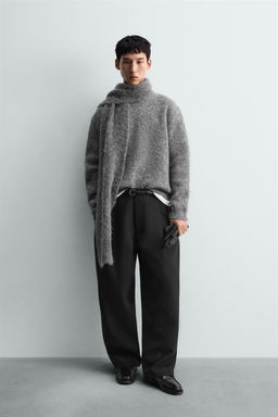JERSEY CEPILLADO BOXY FIT / Gris oscuro