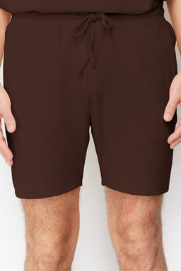 Basic Kahverengi Regular/Normal Kesim Orta Boy Bagc?kl? Dokulu K?r?smaz Ottoman Sort TMNSS23SR00039