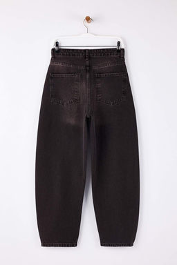 Kahverengi Vintage Y?kama Yuksek Bel Baggy Jeans TWOSS26JE00016 - Trendyolmilla фото 2