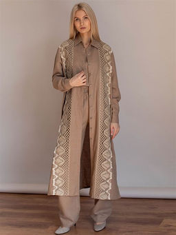 Платье женское лен 57%, вискоза 43%