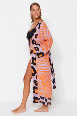 Etnik Desenli Kusakl? Maxi Dokuma Plaj Kimono&Kaftan TBESS21KM0171 - Trendyolmilla фото 17