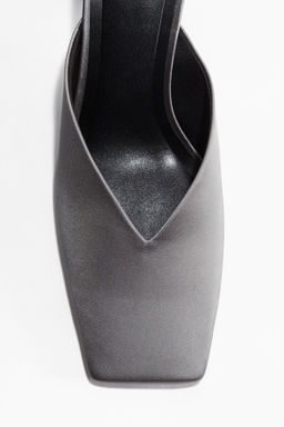 Mules de sat?n con tac?n de embudo - H&m фото 2