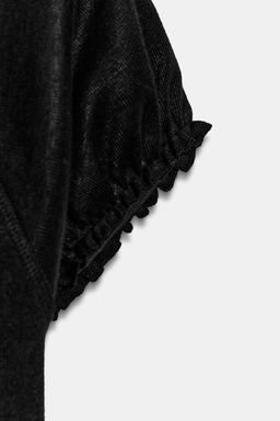 CAMISETA R?STICA VOLUMEN / Negro - Zara фото 5