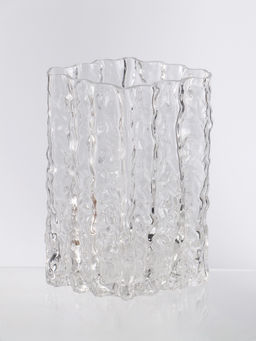 Ваза «Силвио», 20.5×15 см, стекло, прозрачная