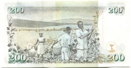 Банкнота 200 шиллингов 2010 года Кения