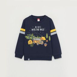 CRB wear/CWKB 62870-41-288 Джемпер модель свитшот для мальчика, темно-синий/Ex.Cherubino  фото 4