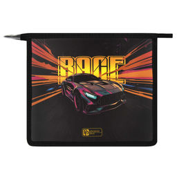 Папка для школьных тетрадей пластиковая Феникс+, арт. 69300/ 12 ГОНКА (полипропилен, формат А5, 23.3x20х6.5 см, 1 отделение (-я), молния, дно с расширением, УФ-печать)