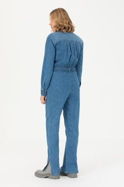 Комбинезон джинсовый женский U.S. Polo Assn синий  фото 12