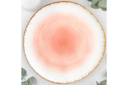 Тарелка обеденная 26,5*26,5*2,5 см "Кантри" коралловая