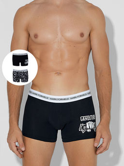 Трусы боксеры мужские черные в наборе, 2 шт