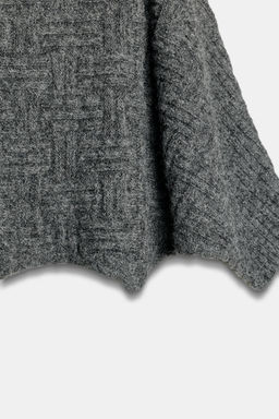 ASYMMETRIC TEXTURED KNIT JUMPER - Zara фото 6