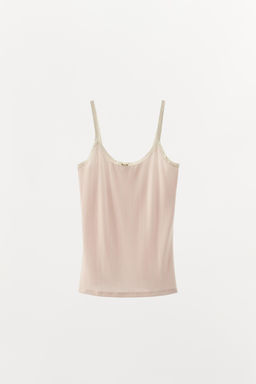 POINTELLE LACE STRAPPY TOP - Zara фото 4