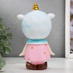 Фигурка полистоун «Малышка в шапочке единорога», 15.5×8.5×5.5 см