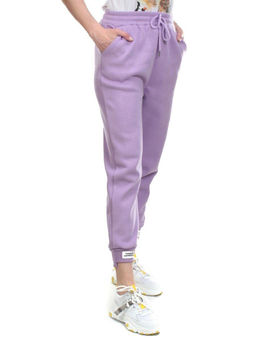 05 LILAC Брюки спортивные женские на флисе (100% хлопок) 7986