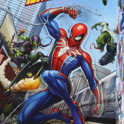 Пакет подарочный 3Д 40×31×11.5 см, Человек-паук