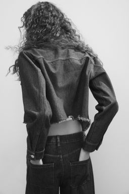 Cazadora denim cropped - H&m фото 3