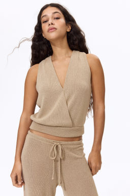 Top cruzado en punto - H&m фото 4