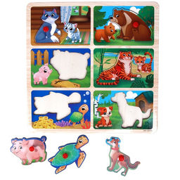 Рамка - вкладыш Мама и малыши - Лесная мастерская фото 6