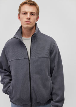 Dik Yaka Lacivert Ceket