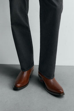 LIMITED EDITION COWBOY LEATHER BOOTS - Zara фото 3