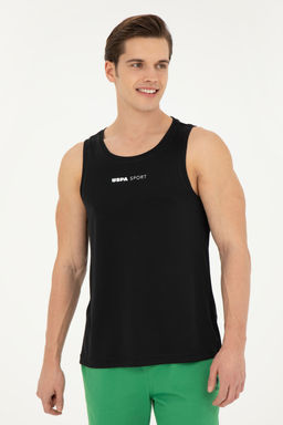 Мужская черная футболка с круглым вырезом - U.s. polo assn фото 3