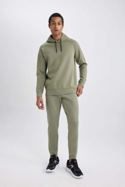 DeFactoFit Sporcu Jogger Esofman Alt? Slim Fit Dar Kesim Skuba Dalg?c Kumas Standart Paca  фото 4