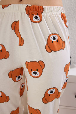 Trendyolmilla Kad?n Couple/Cift Siyah %100 Pamuklu Ay?c?kl? Orme Pijama Tak?m? THMSS21PT0195  фото 3