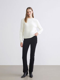 Dar Fit Kadife Kad?n Pantolon