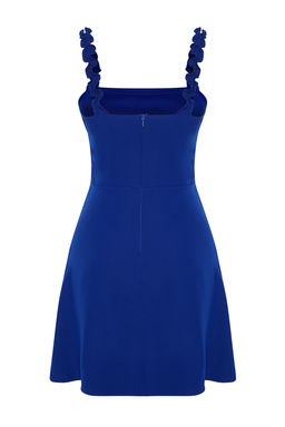 TRENDYOLMILLA Sar? A Kesim Kare Yaka Ask? Detayl? Mini Dokuma Elbise TWOSS22EL2175  фото 26