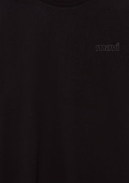 Mavi Logo Bask?l? Siyah Basic Kad?n Tisort  фото 3