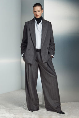 PINSTRIPE BLAZER WITH WOOL ZW COLLECTION