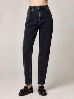 CONTE CON-515 Джинсы mom с вытачками по карманам washed black